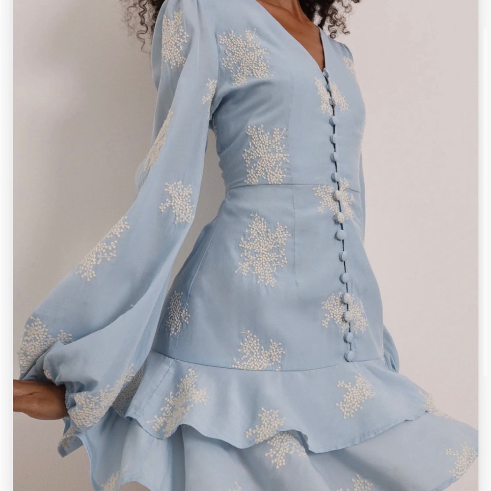 Vita Grace Mia embroidered frill dress